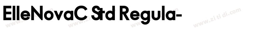 ElleNovaC Std Regula字体转换